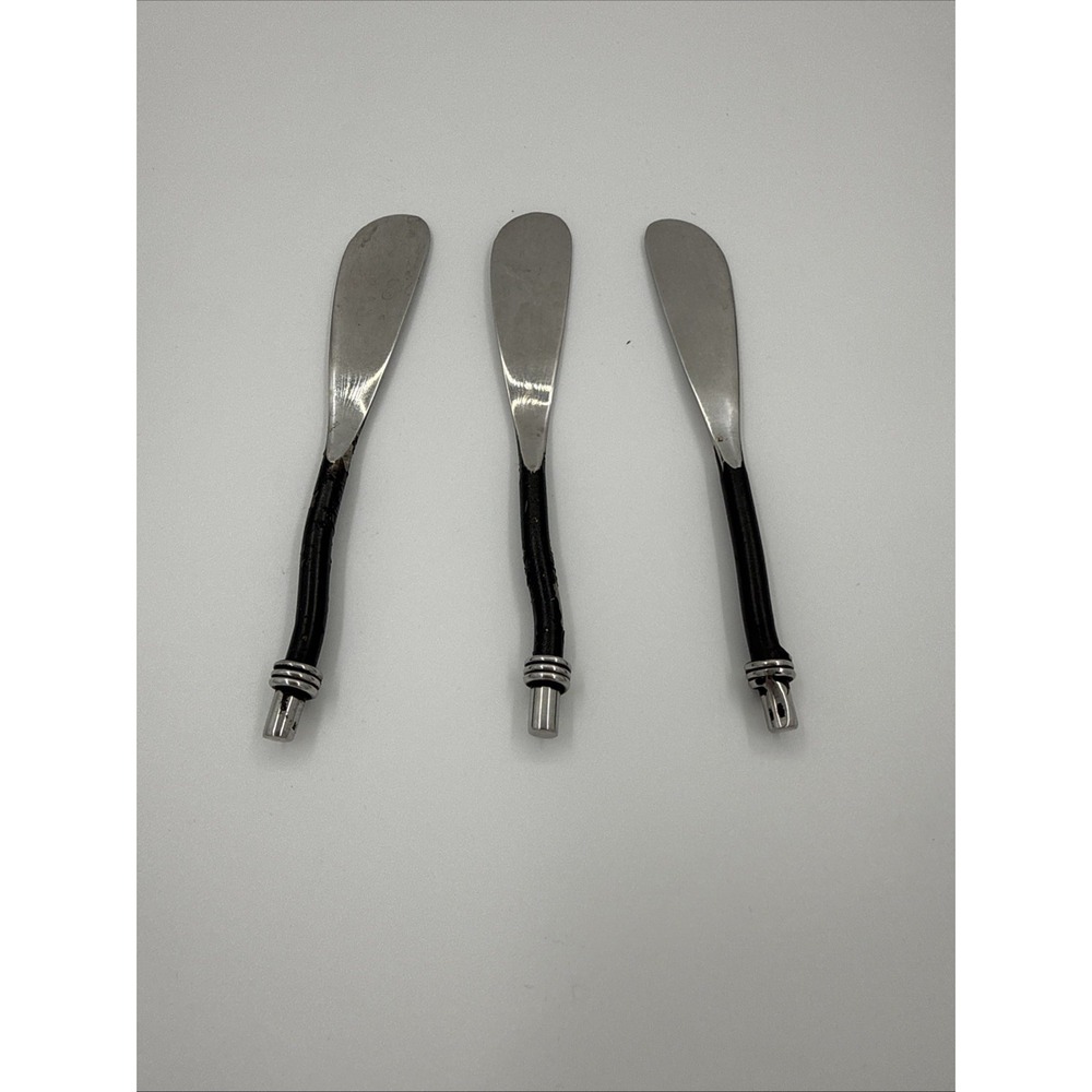 Vibhsa Lot Of‎ 3 Butter Spreaders Pate Knife Replacements